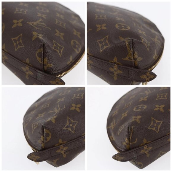 LOUIS VUITTON Monogram Trousse Demi Ronde Cosmetic Pouch M47520 LV Auth BA7198 - Picture 14 of 16